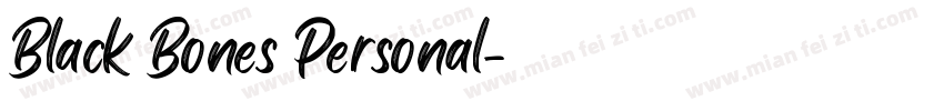 Black Bones Personal字体转换